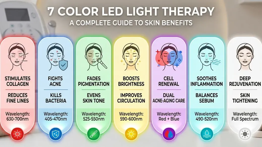 7 Color LED Light Therapy How to Use - LedLightsGeek