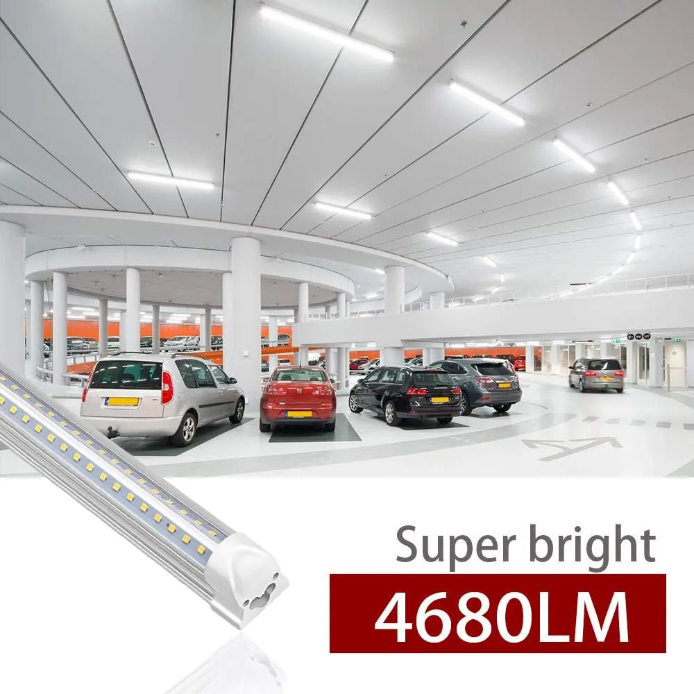 Kihung 8FT V-Shape T8 LED Shop Light (8-Pack)