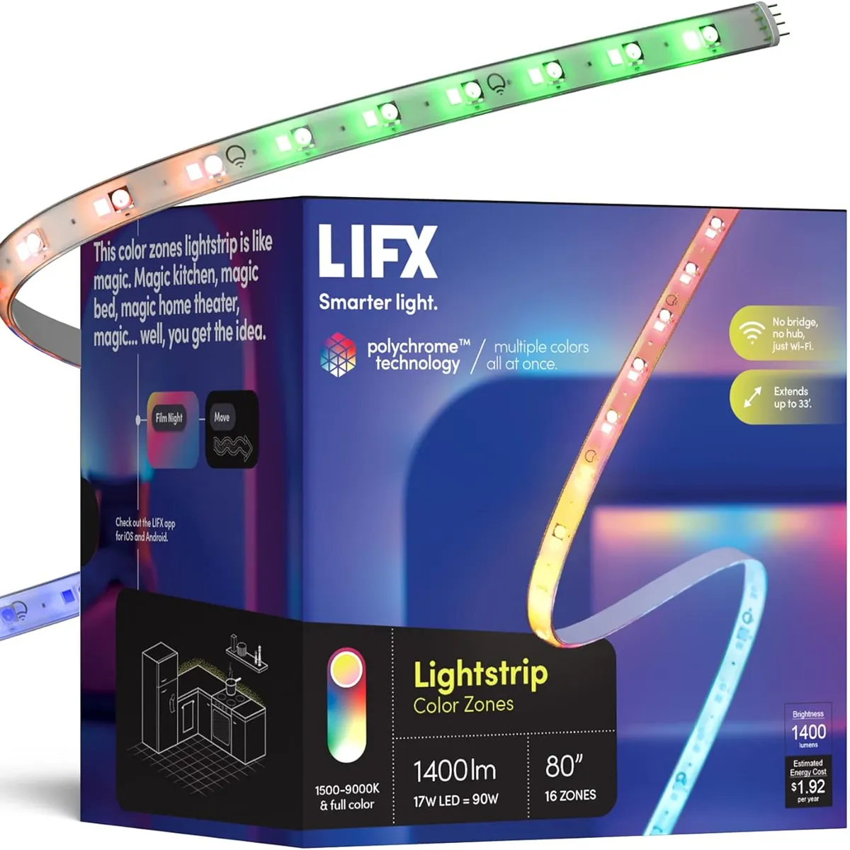 LIFX Smart WiFi Light Strip (6.6ft)