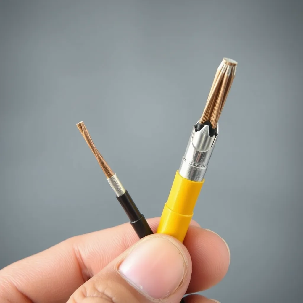 Comparison of different electrical wire gauges used for holiday lighting