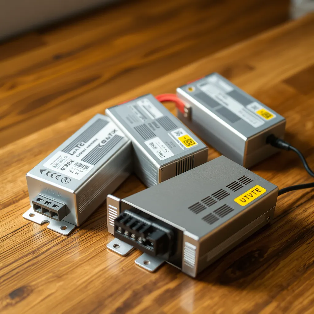 Comparison of plug-in, metal-cased, and waterproof LED power supplies