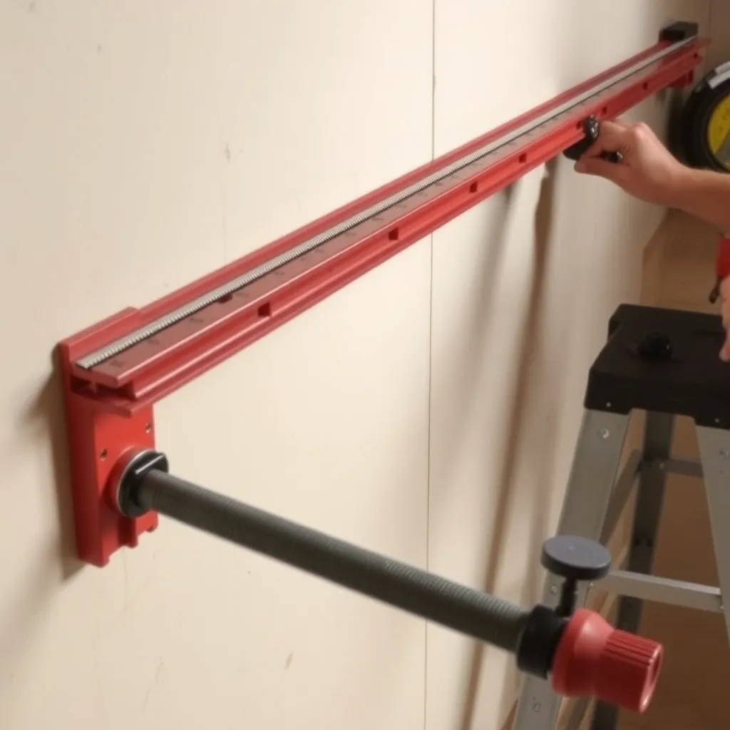 Installing a Z-bar mounting system for a heavy LED mirror