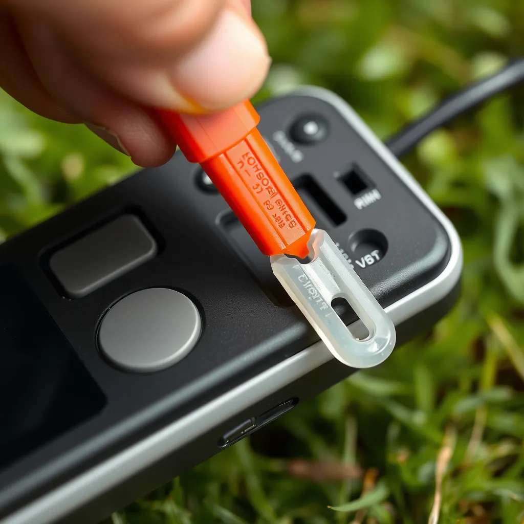 Using a prying tool to open a snap-fit LED remote casing
