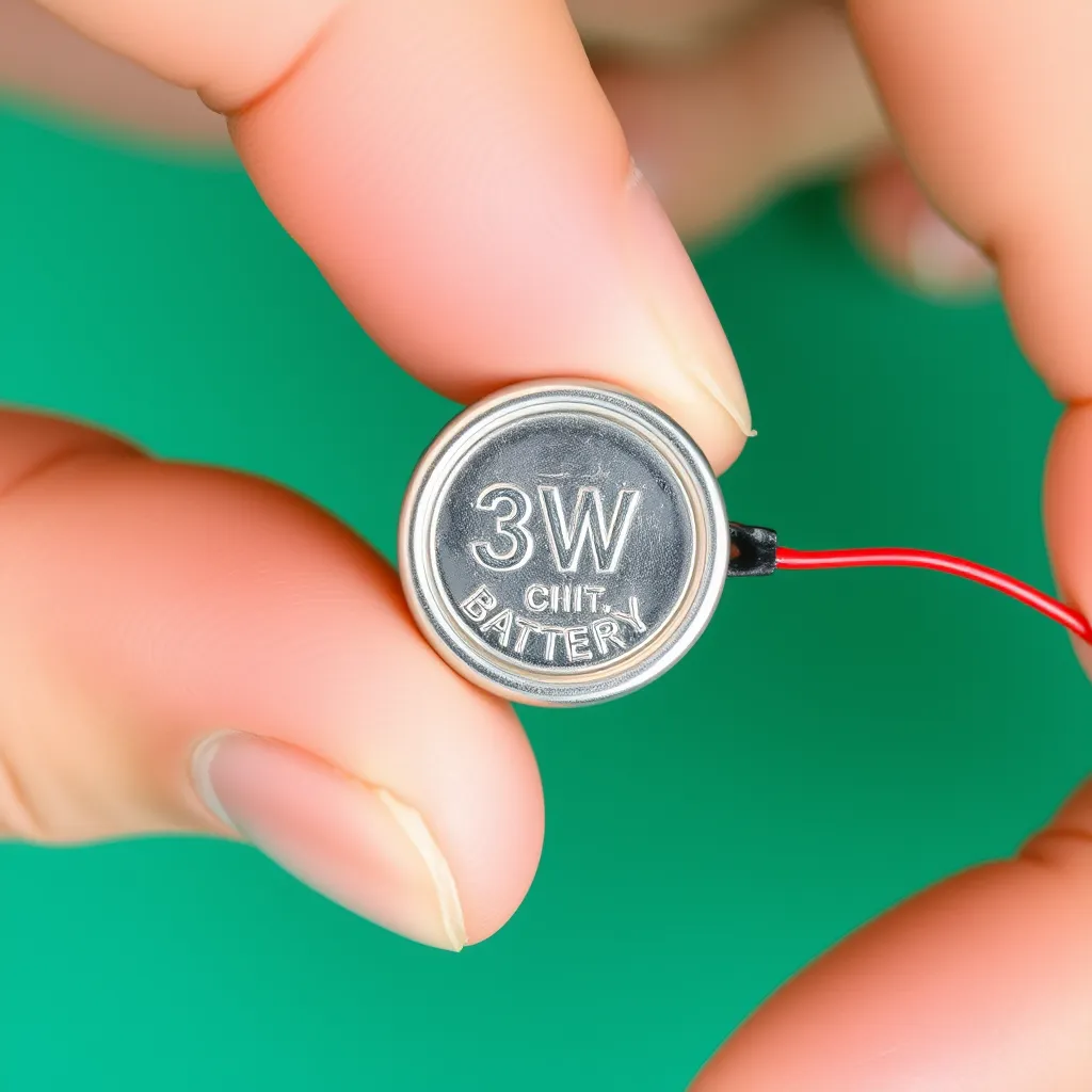 Testing a small LED using a CR2032 coin cell battery