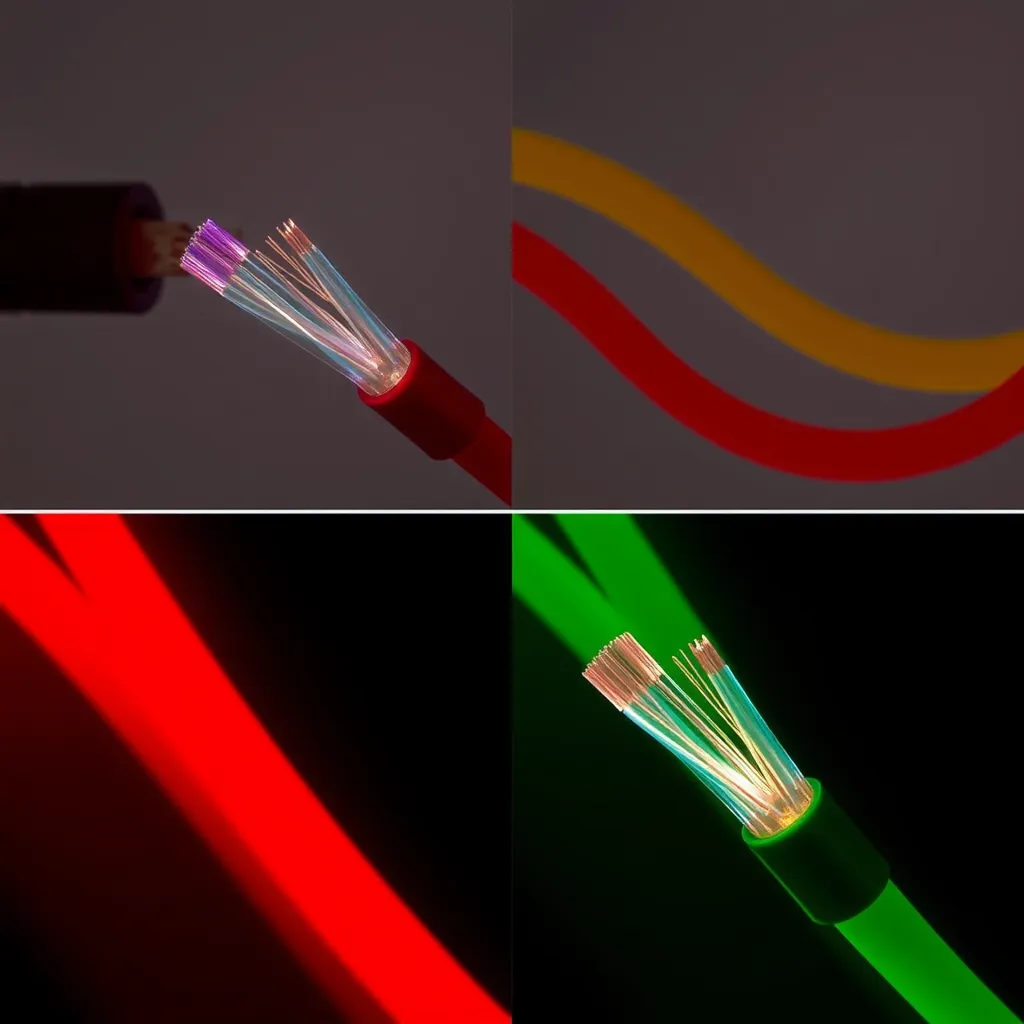 Electrical wires showing color clarity under high CRI lighting