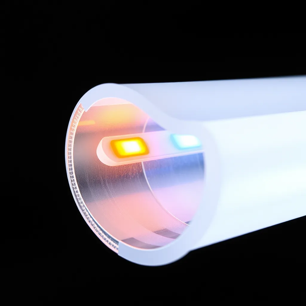 Internal structure of silicone-encased LED neon flex strip