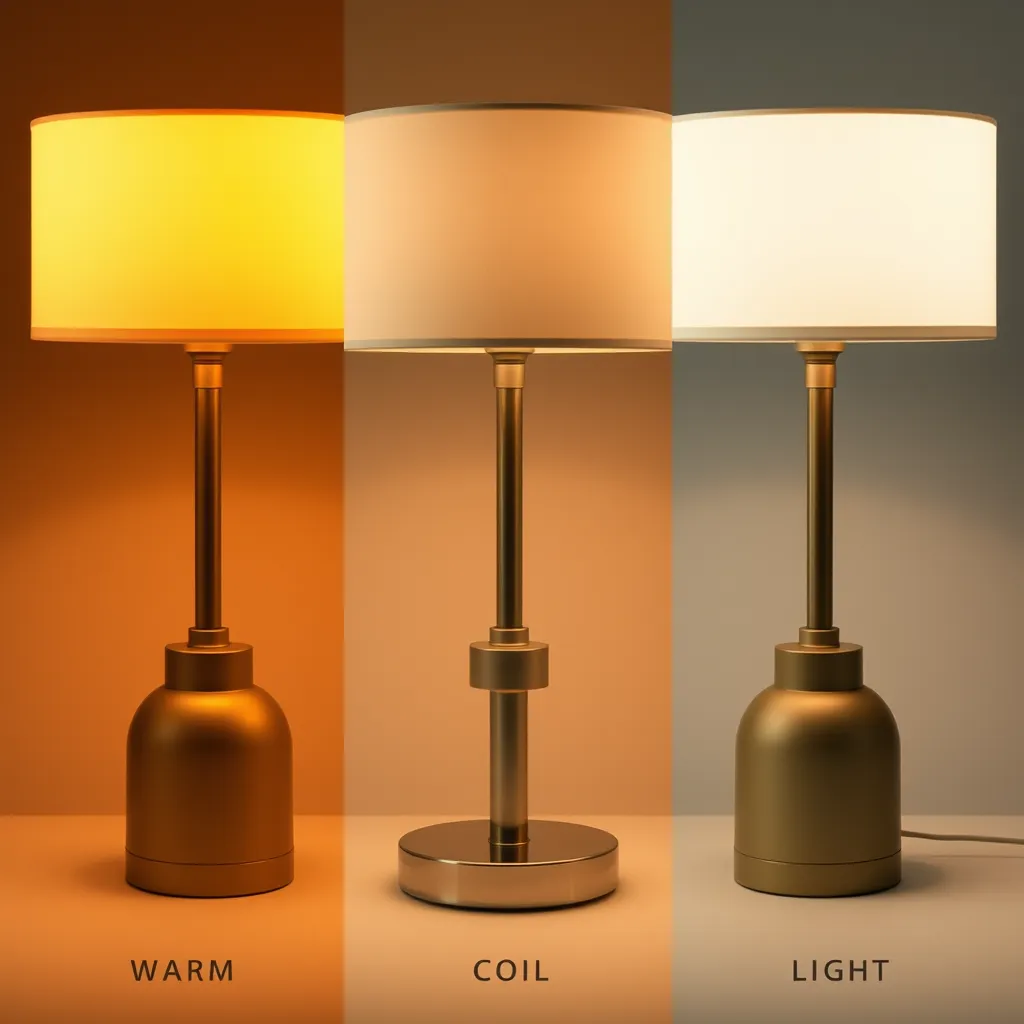 Comparison of different LED color temperatures in a home setting