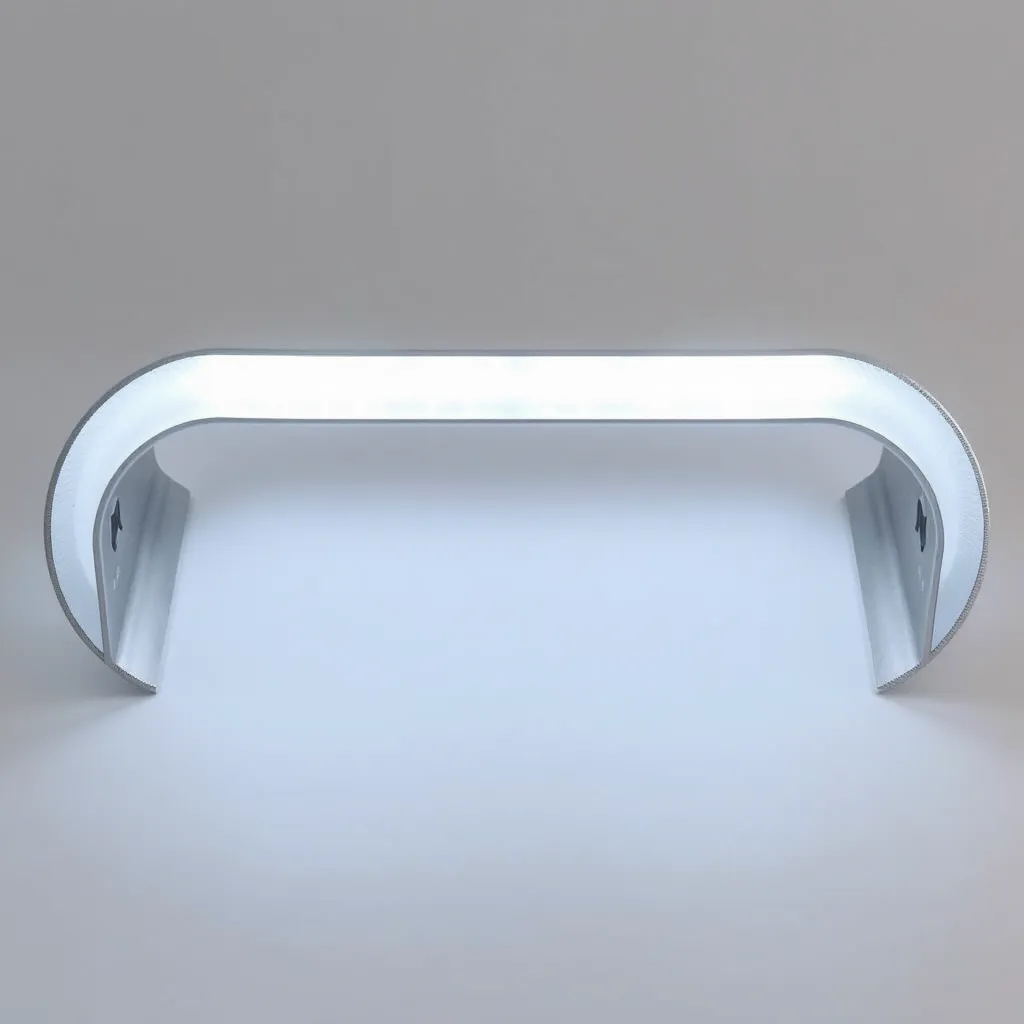 Aluminum LED channel with diffuser for professional mounting