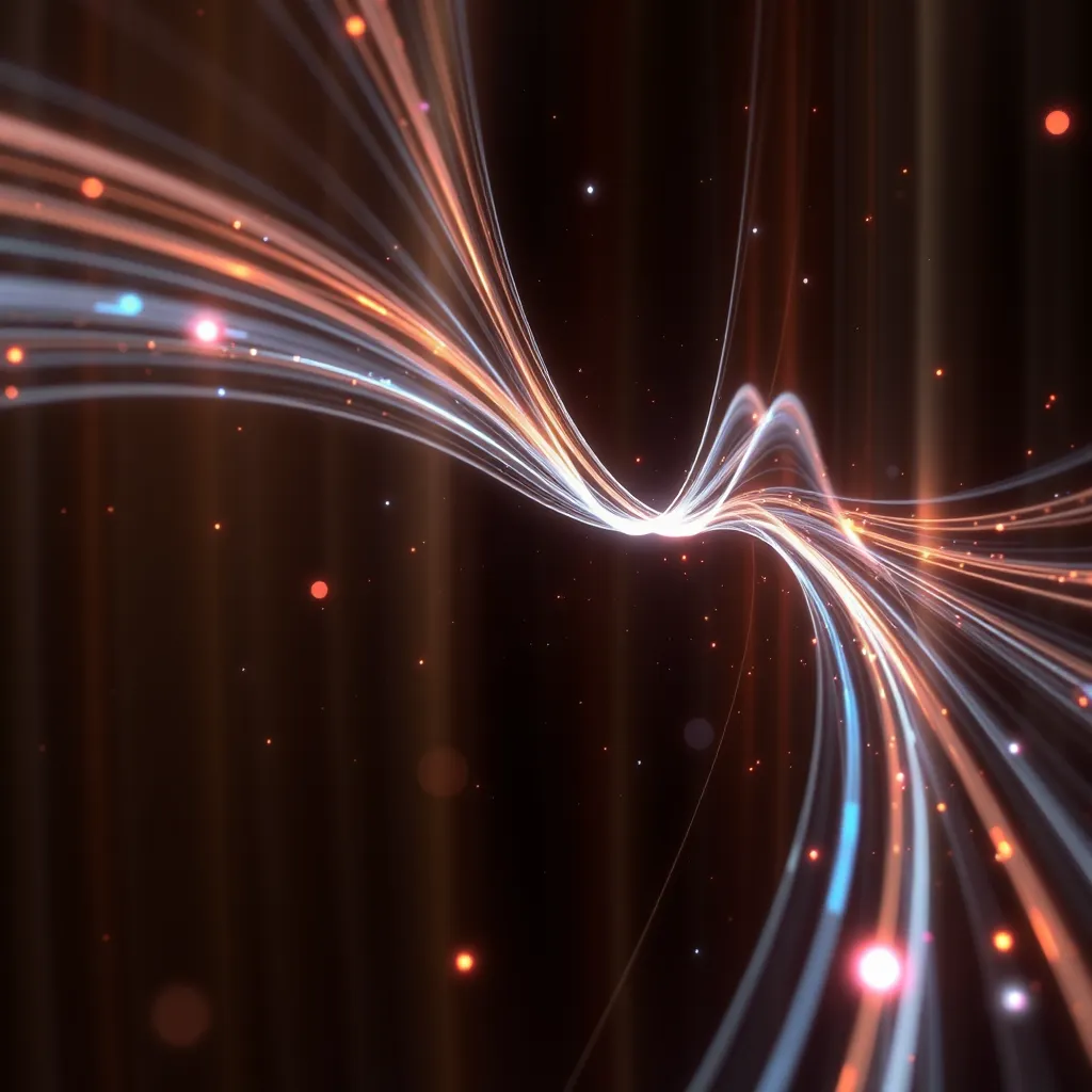Diagram showing light traveling as photons and electromagnetic waves